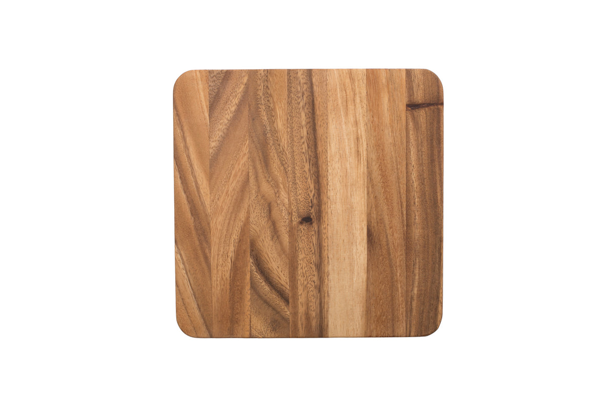 Thirteen Chefs Cutting Board - Large, Portable 12 X 9 Inch Acacia