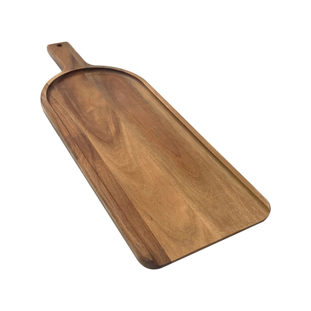 Long Charcuterie Board Shovel With Handle, Acacia Wood