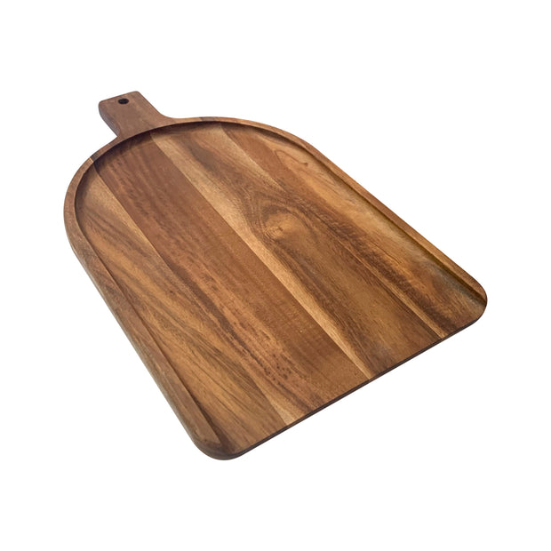 Wide Charcuterie Board Shovel With Handle, Acacia Wood