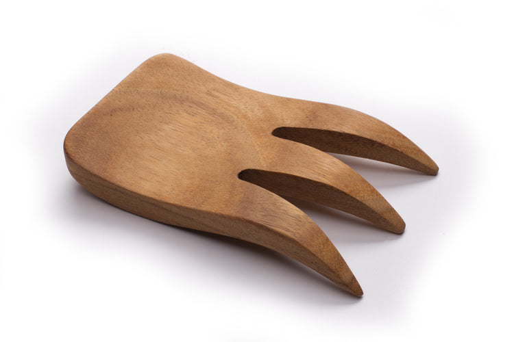 Bear Claw Kodiak Salad Servers - Acacia Wood - Ironwood Gourmet