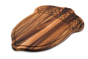 Acacia Wood - Oak Nut Carve & Serve Platter - Ironwood Gourmet