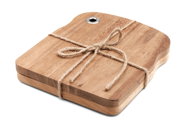 Acacia Wood - Rustica Sandwish Boards, Set of 2 - Ironwood Gourmet